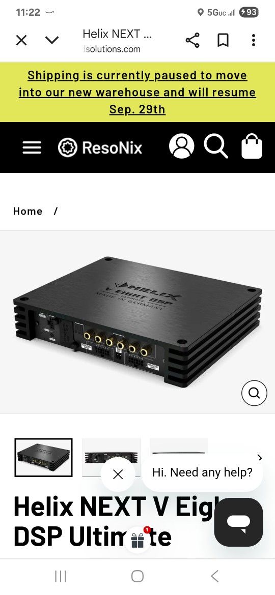 Helix V 8 Ultimate Dsp/ 8 Input 14 Ch. Output0