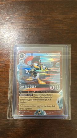 Disney Lorcana Donald Duck Buccaneer Cruise Promo