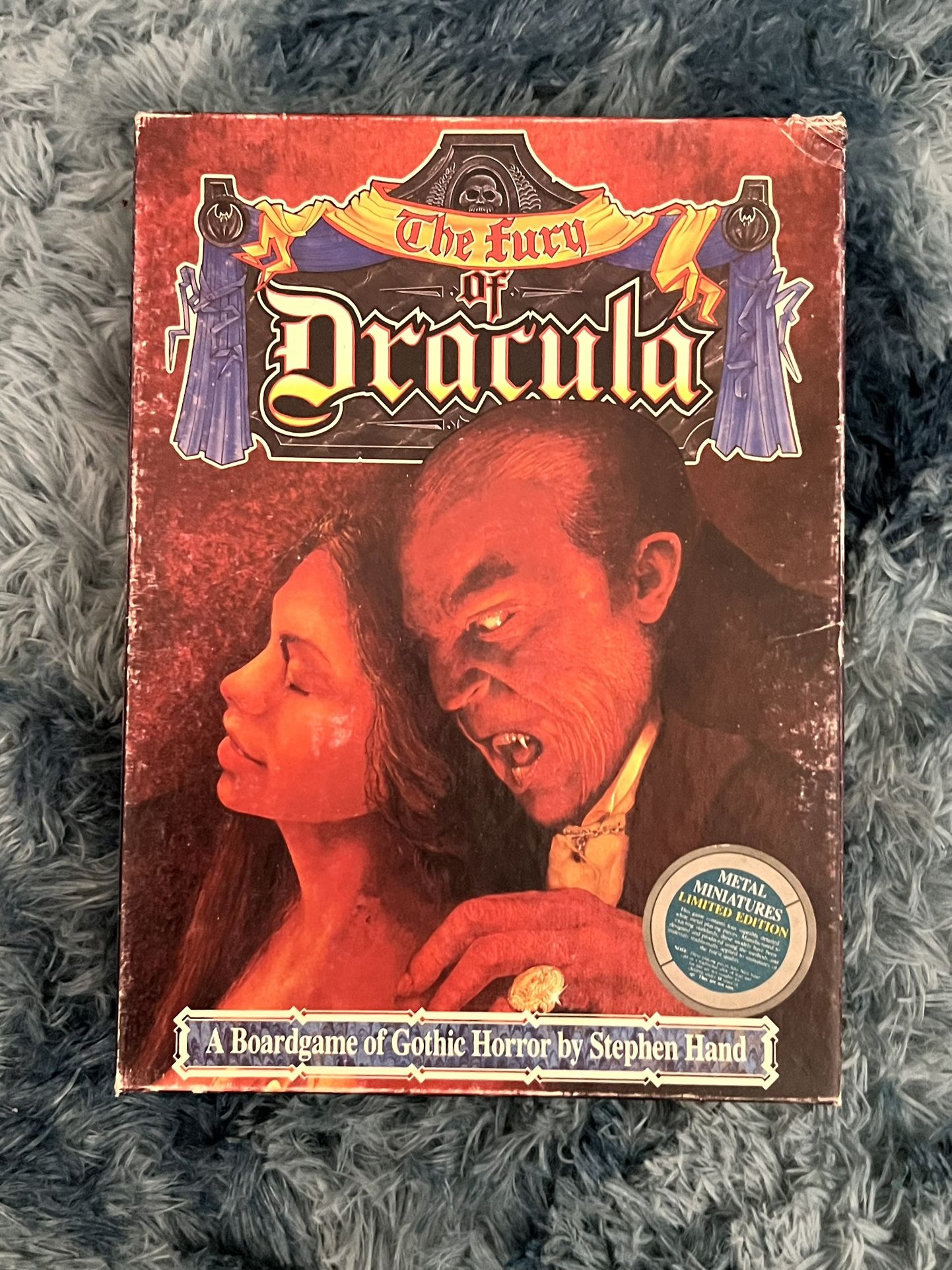 Vintage THE FURY OF DRACULA Board Game; 1987