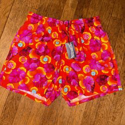 Vilebrequin Swim Trunks Men's Size Medium Elastic Waist 5" Inseam Beach NWT