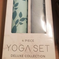 Yoga Set - 4 Piece Yoga Set ..Green