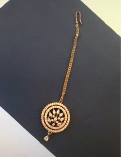 Gold-Tone Maang Tikka Head Chain