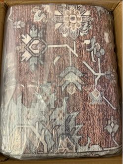 Area Rug 9×12, Large Vintage Boho Rug,Ultra-Soft Low Pile, Washable, Non Slip,Stain Resistant, Printed Carpet for Living Room Bedrooms Playroom Office
