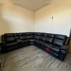 Living Room Reclining Sectional Sofa