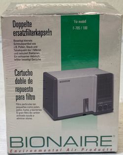 Bionaire Dual Filter Replacement Cartridge F 70 70S 70W 100 100S - NEW No. 711D