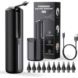 Water Powered Ear Cleaner Ear Wax Removal Kit Waterproof USB Rechargeable Safe & Effective Triple Jet Stream 5 Pressure Settings 4 Modes Ear Cleaning 