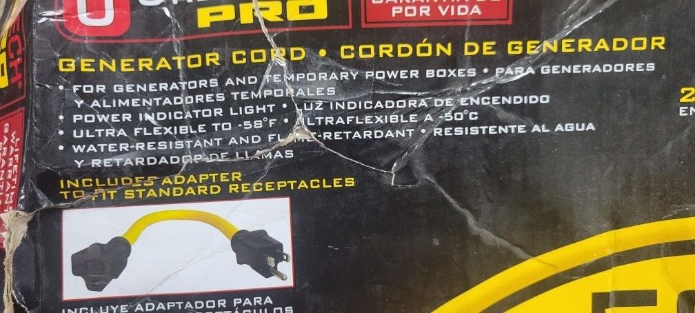 Generator Cord 50 Ft ,10/3