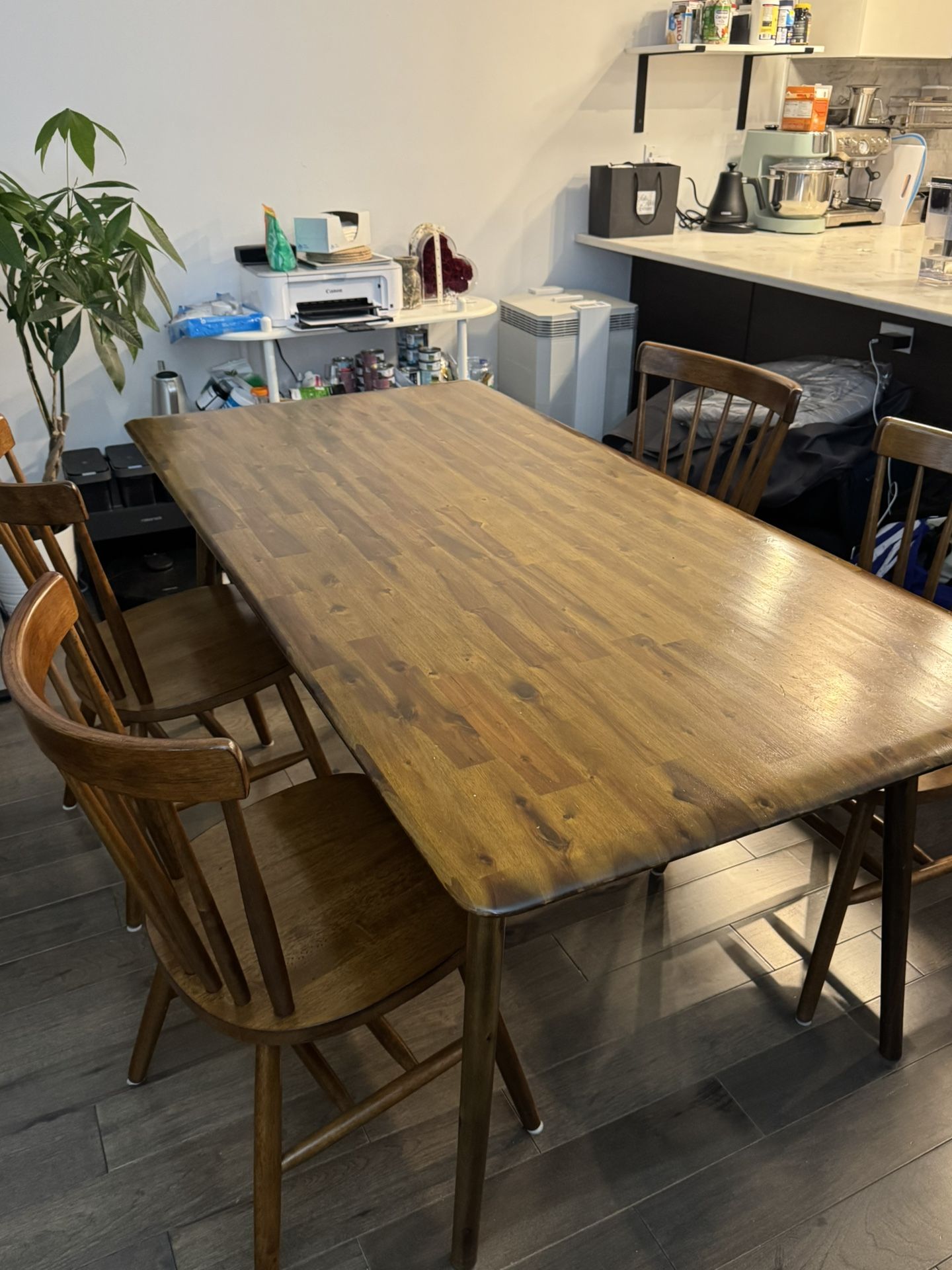 [Moving sales] EQ3 Dining Set with 4 chairs - retail price:$1700