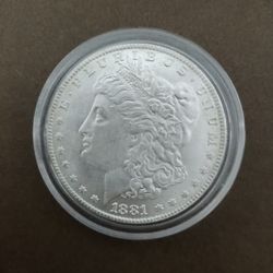1881-CC Carson City Mint Morgan Silver Dollar