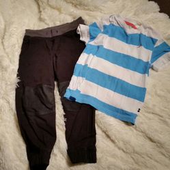 H&M Boy outfit, shirt size 5, pants size 5/6
