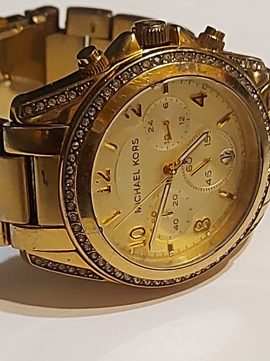 Michael Kors Diamond Gold Watch