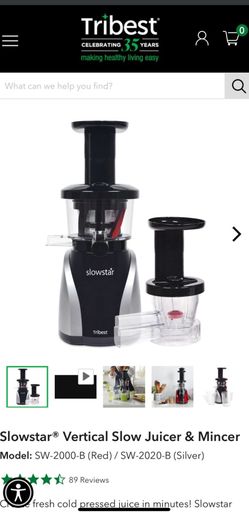 Tribest Slowstar Vertical Slow Juicer & Mincer - Used but in Great Condition