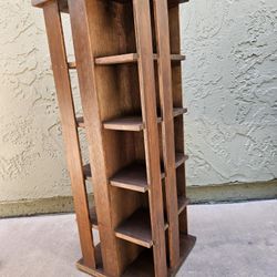 NAPA VALLEY WOOD ROTATING 200 CD HOLDER