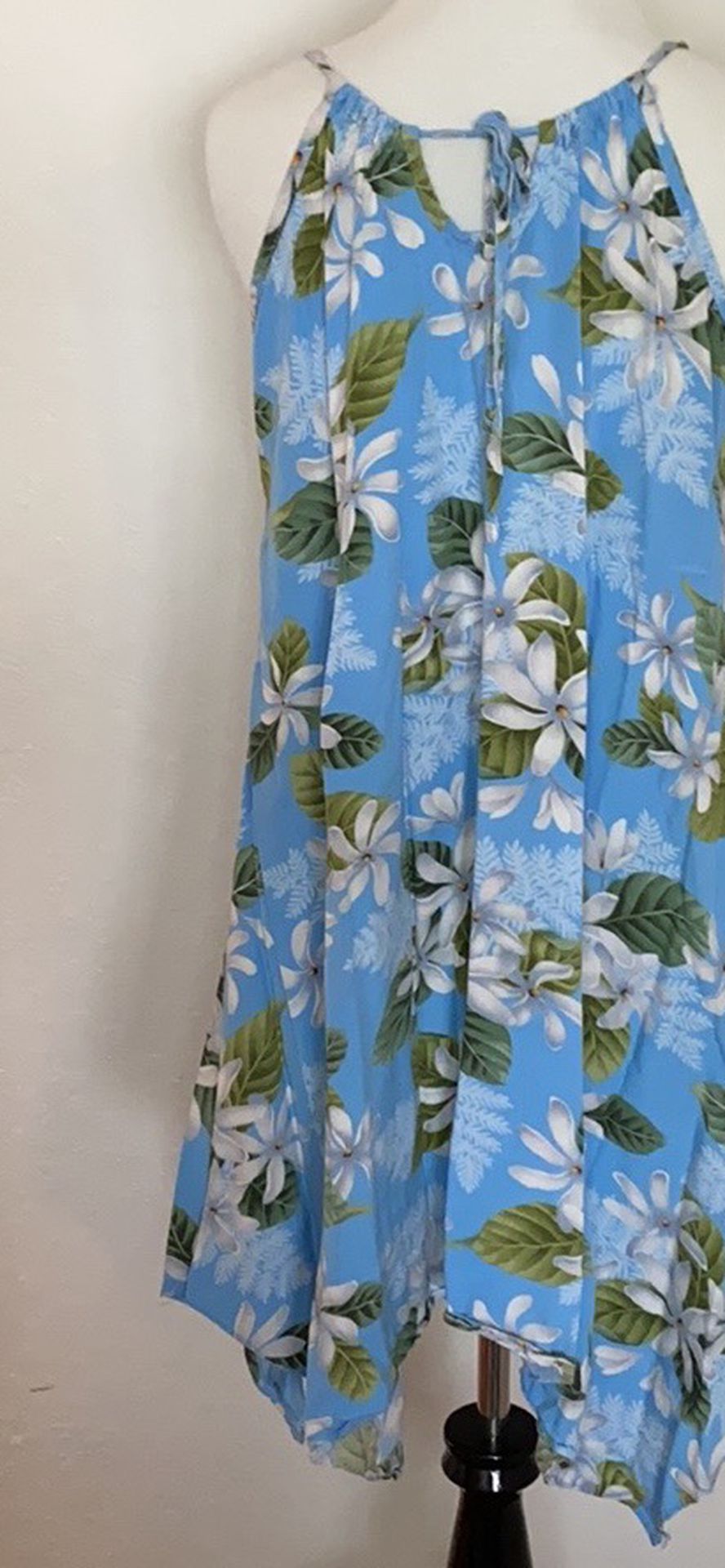 Aloha Floral Hawaii Blue Dress