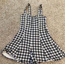 Black and white romper