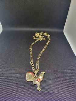 Cadena De Oro Laminado Bonita Medalla 