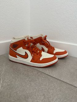 Nike Air Jordan 1 Mid SE Sport Spice Orange Womens size 9