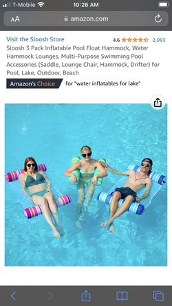 Inflatable Pool Hammock 