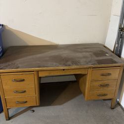 Antique Solid Wood 1940’s Desk