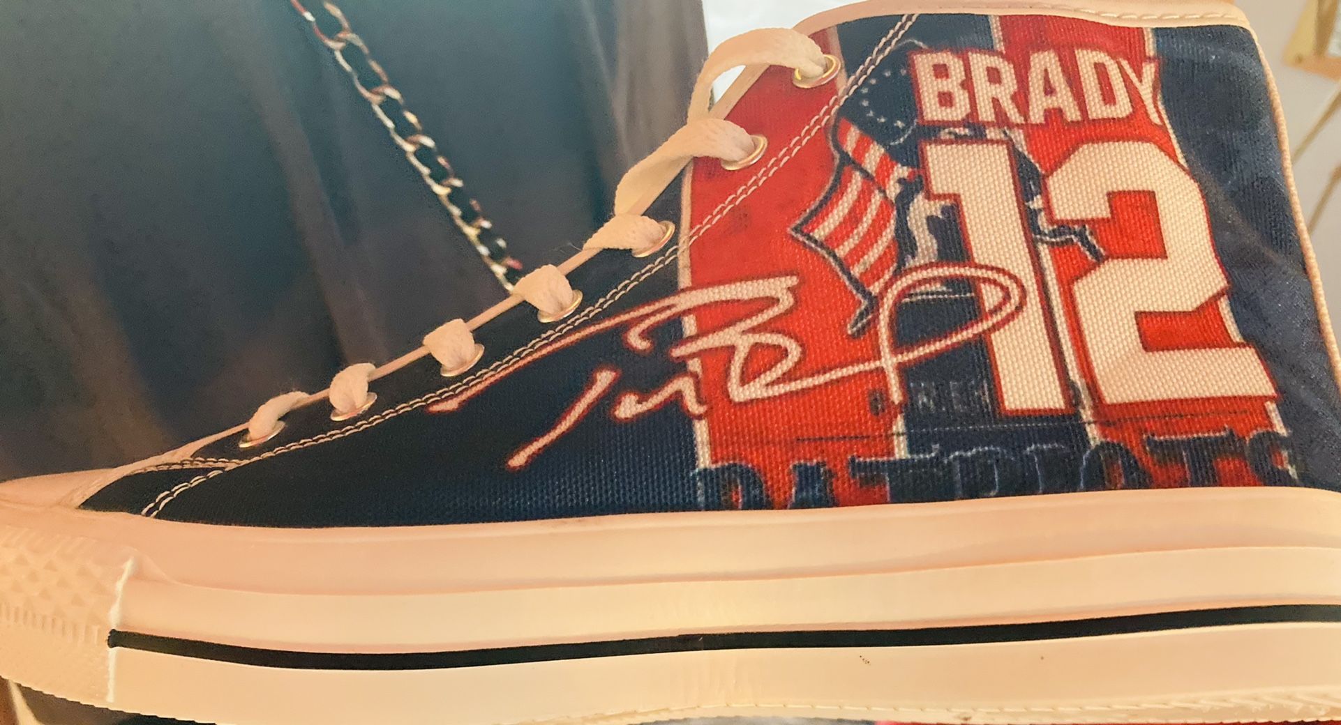Tom Brady NFL High Top Shoes