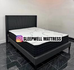 New Queen frame with mattress