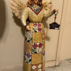 Vintage NWT Jim Shore Heartwood Creek Statue Angel Garden 24” Flowers (contact info removed)