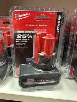 Milwaukee m12 high output xc 5.0 battery