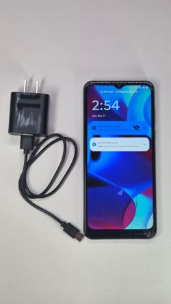 Used Motorola G Pure, broken screen, fully functional, with charger