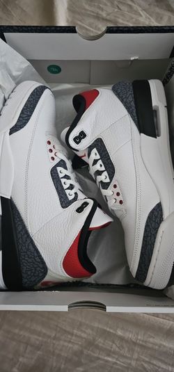 Jordan Retro 3 SE Red Denim Size 11 Ds 
