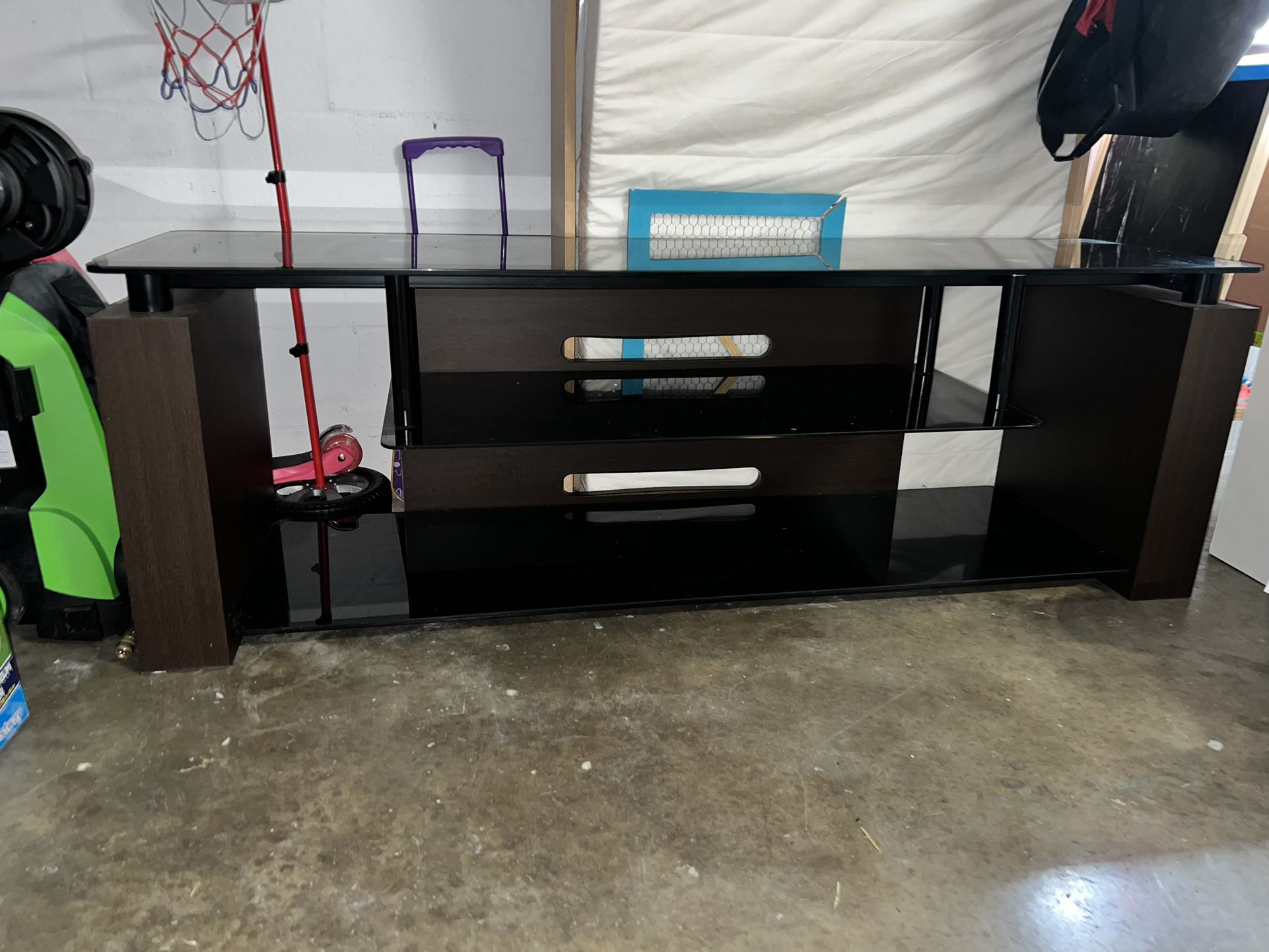 Glass And Wood Tv Stand 