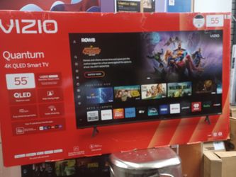55" screen Qled smart 4k ultra HDTV by vizio Quantum pro.  Free Wallmount Bracket
