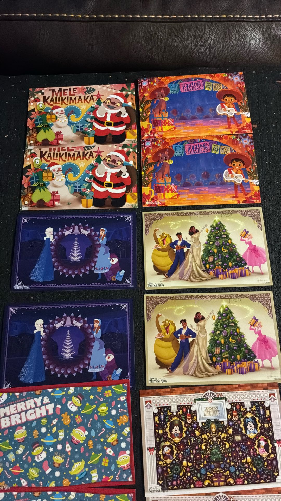 (12) Disney Christmas Cards