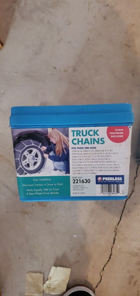 DONT WAIT FOR WINTER! Tire chains for any vehicle