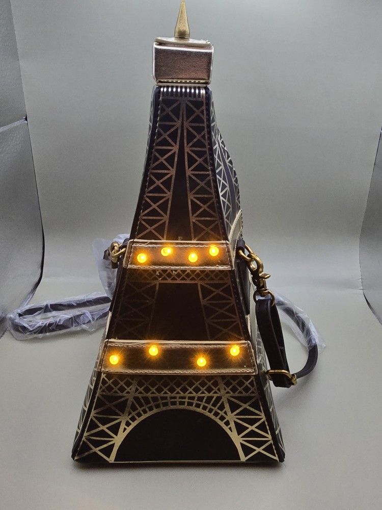 "NEW" Betsey Johnson Betsey in Paris Crossbody, Black