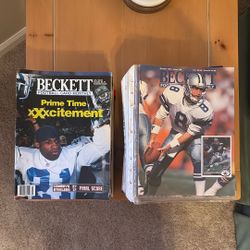 Football Beckett Price Guide Lot