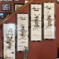Asian Hand Crafted Panels