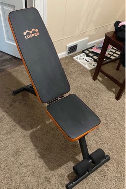 Lusper Adjustable Weight Bench Foldable - 660/800 Lb Workout Bench