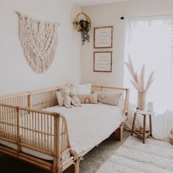 Honey Rattan Daybed Boho Twin