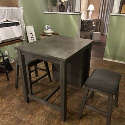 Table With Two Stools 