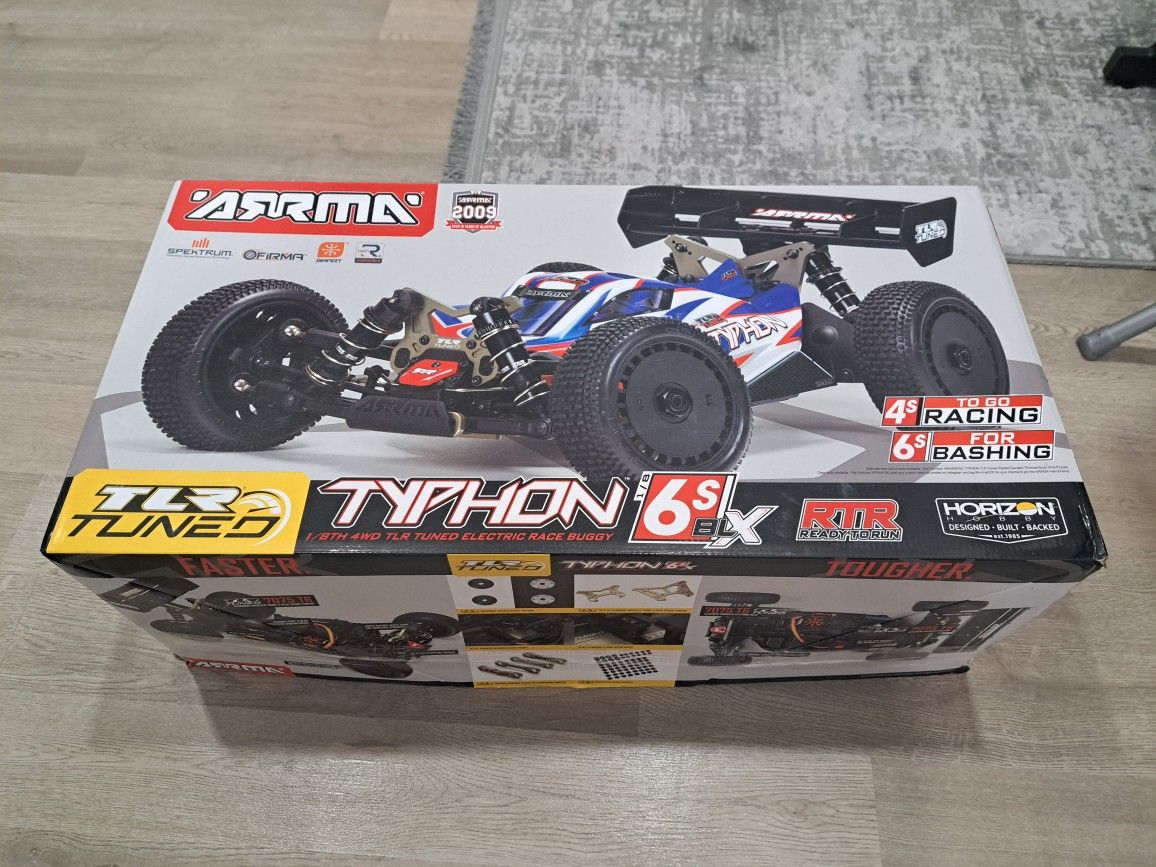 Mozzi Sterzo In Alluminio Con Cuscinetti Per Armma Typhon 6s - Kit R&amp;R Resistente