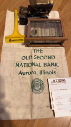 Old Second National Bank Memorabilia