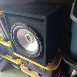 Subwoofer Speaker In Ported Box