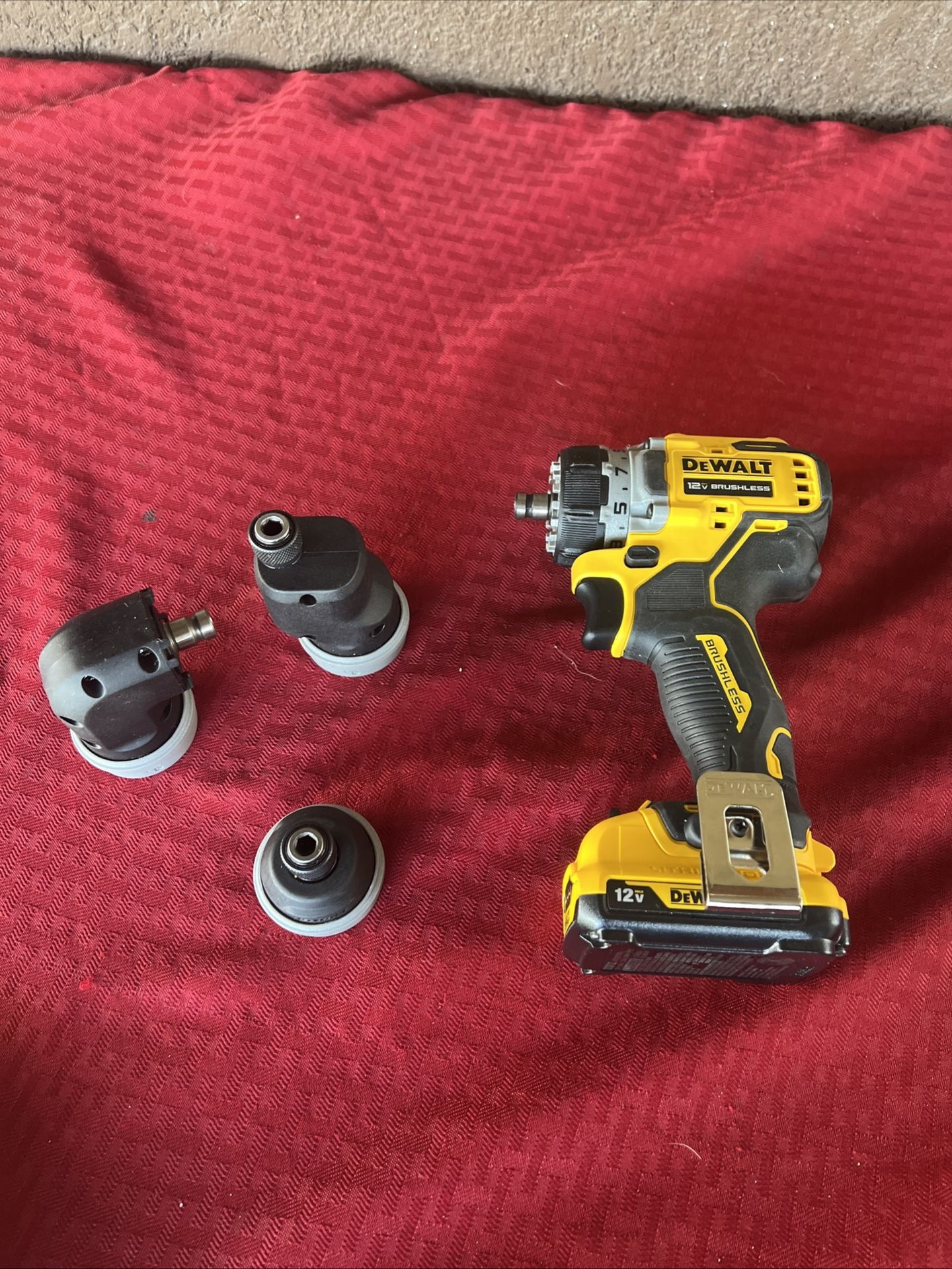 DeWalt DCD703 XTREME Brushless Drill/Impact Driver with 3 Attachments