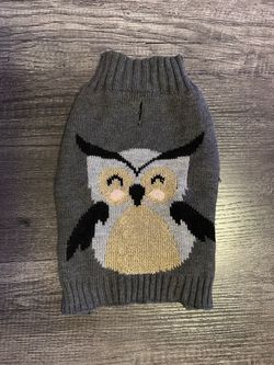 Owl Knit Dog Sweater