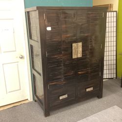 Large Contemporary Asian Style Armoire