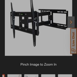 Black 55 In TV Wall Mount