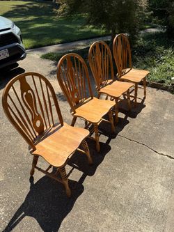 Wood Dining Chairs - set of 4