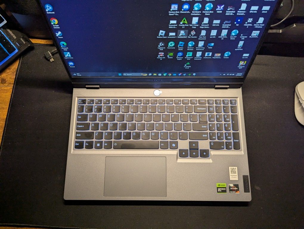 Lenovo - LOQ 15.6" Gaming Laptop FHD - AMD Ryzen 7 7435HS with 16GB Memory - NVIDIA GeForce RTX 4060 8GB - 512GB SSD - Luna Grey