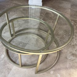 Glass Side Or Coffee Table (2)