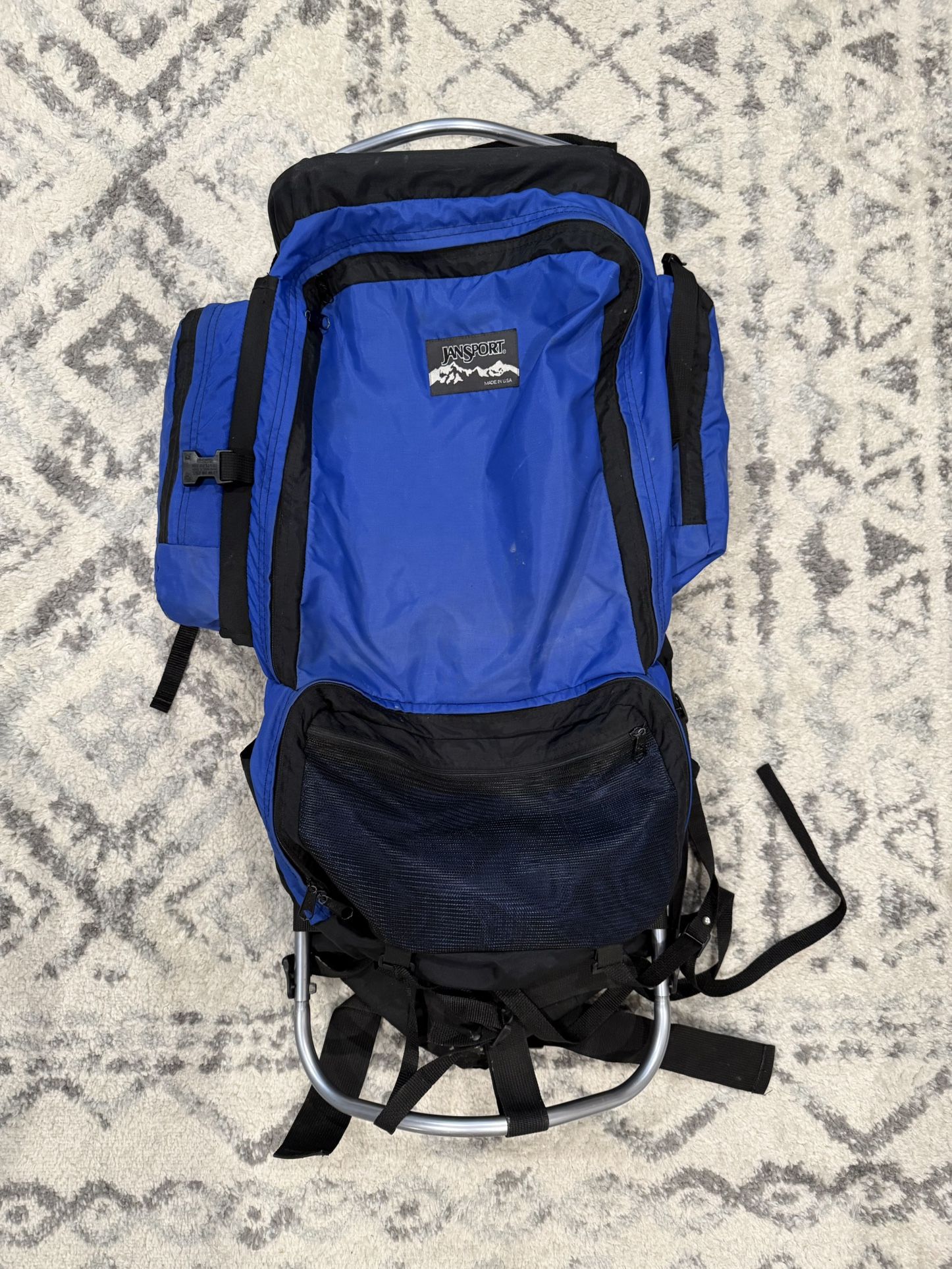 Vintage Jansport External Frame Backpacking Hiking Backpack